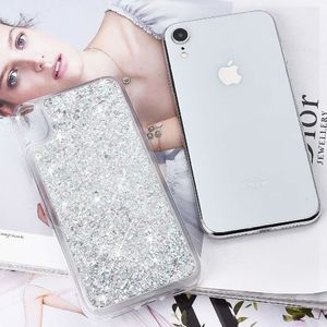 Etui plecki brokatowe Liquid IPHONE 11 PRO srebrne 3