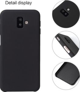 Etui Silicone case elastyczne silikonowe SAMSUNG GALAXY J6+ J6 PLUS czarne 2