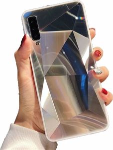 Etui 3D Lustro Mirror Obudowa Diamond Stone SAMSUNG GALAXY S10 srebrne 5