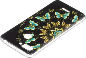 Etui Slim Art Xiaomi Redmi 6 Dual Camera: 12MP+5MP złote i niebieskie motyle 3