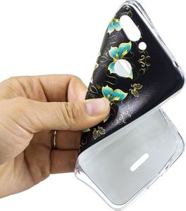 Etui Slim Art Xiaomi Redmi 6 Dual Camera: 12MP+5MP złote i niebieskie motyle 4