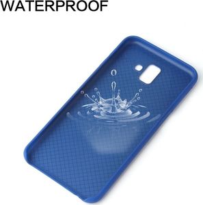 Etui Silicone Case elastyczne silikonowe SAMSUNG GALAXY J6+ J6 PLUS granatowe 3