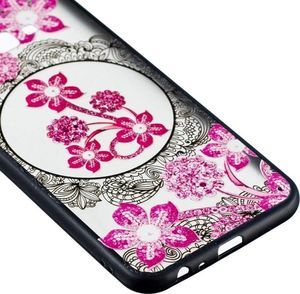 Etui Slim Art SAMSUNG J4+ J4 PLUS różowy kwiat 2