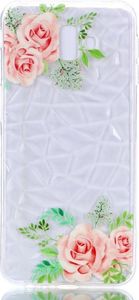 Etui 3D Diamond Surface SAMSUNG J6+ J6 PLUS różowy kwiat 2