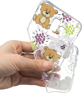 Etui Slim Art SAMSUNG J6+ J6 PLUS brązowy niedźwiedź 5