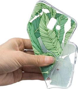 Etui Slim Art SAMSUNG J6+ J6 PLUS zielone liście 5