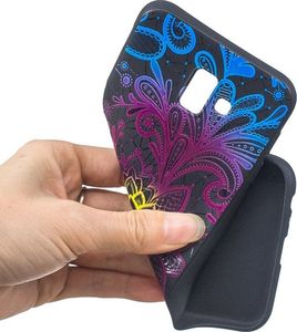 Etui Slim Art SAMSUNG J6+ J6 PLUS unikatowe kwiaty 4