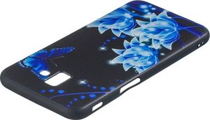 Etui Slim Art SAMSUNG J6+ J6 PLUS niebieski kwiat i motyl 4