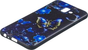 Etui Slim Art SAMSUNG J6+ J6 PLUS niebieski motyl 2