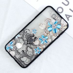 Etui Slim Art SAMSUNG J6+ J6 PLUS niebieski kwiat 4
