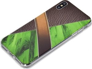 Etui Slim Art IPHONE XS MAX pattern printing kawowo-zielony 4