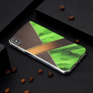 Etui Slim Art IPHONE XS MAX pattern printing kawowo-zielony 5