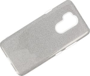 Etui Glitter LG G7 srebrne 2