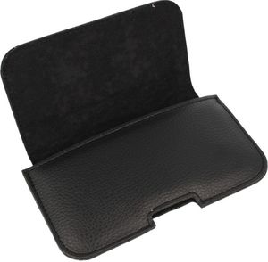 Kabura skórzana do paska IPHONE 5/5s czarna gładka 5