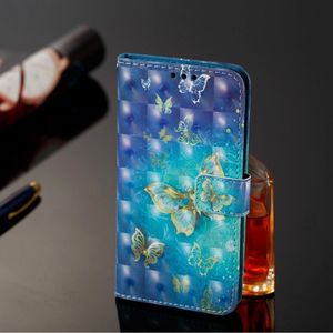 Etui portfel leather LG G7 złoty motyl 2