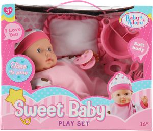 Baby Adore Lalka Sweet Baby Doll różowa 40cm 1