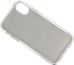 Etui Glitter IPHONE XR srebrne 3