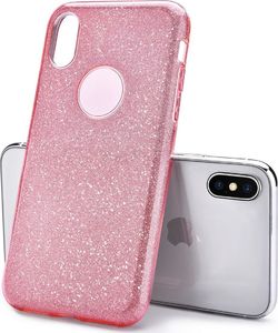Etui Glitter IPHONE X jasno różowe 3
