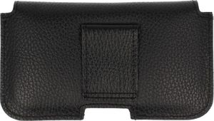 Kabura do paska LG G3 / IPHONE X / HUAWEI P8 / SAMSUNG GALAXY A40 Skórzana Etui czarne 2