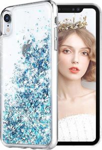 Etui SAMSUNG GALAXY A70 Liquid plecki brokatowe niebieskie 1