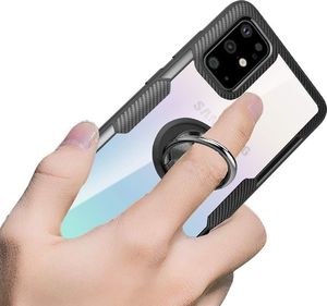 Etui SAMSUNG GALAXY S10 LITE Carbon Ring Pancerne czarne 4