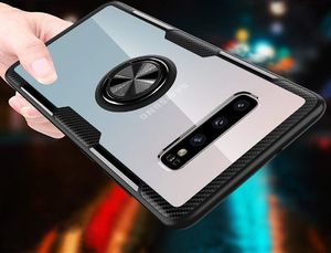 ETUI SAMSUNG GALAXY S10E Carbon Ring Pancerne czarne 2