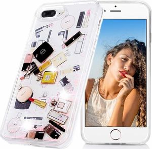 Etui SAMSUNG GALAXY A70 Liquid Make Up Brokat różowe 3