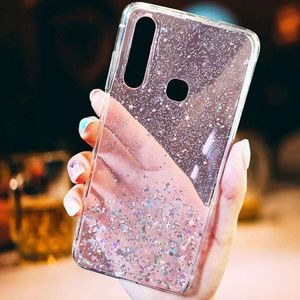 Etui IPHONE X / XS Brokat Cekiny Glue Glitter Case różowe 4