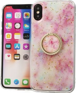 Etui SAMSUNG GALAXY A50 Marble Ring jasny róż 1