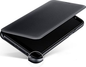 Samsung Samsung Wallet Cover etui kabura bookcase z kieszonką na kartę Samsung Galaxy A6 Plus (2018) A605 złoty (EF-WA605CFEGWW) 2