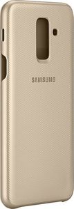 Samsung Samsung Wallet Cover etui kabura bookcase z kieszonką na kartę Samsung Galaxy A6 Plus (2018) A605 złoty (EF-WA605CFEGWW) 5