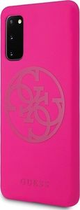 Guess Guess GUHCS62LS4GFU S20 G980 fuksja/fuchsia hard case Silicone 4G Tone On Tone 2