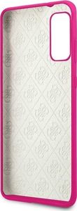 Guess Guess GUHCS62LS4GFU S20 G980 fuksja/fuchsia hard case Silicone 4G Tone On Tone 4