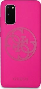 Guess Guess GUHCS62LS4GFU S20 G980 fuksja/fuchsia hard case Silicone 4G Tone On Tone 5