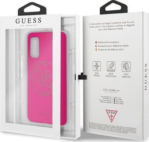 Guess Guess GUHCS62LS4GFU S20 G980 fuksja/fuchsia hard case Silicone 4G Tone On Tone 7