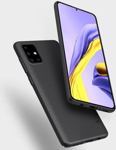 Nillkin Nillkin Super Frosted Shield wzmocnione etui pokrowiec + podstawka Samsung Galaxy A71 czarny 12