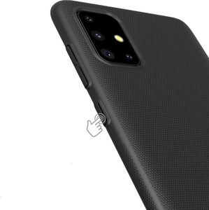 Nillkin Nillkin Super Frosted Shield wzmocnione etui pokrowiec + podstawka Samsung Galaxy A71 czarny 3