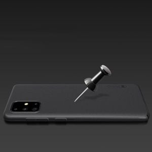 Nillkin Nillkin Super Frosted Shield wzmocnione etui pokrowiec + podstawka Samsung Galaxy A71 czarny 5
