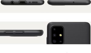 Nillkin Nillkin Super Frosted Shield wzmocnione etui pokrowiec + podstawka Samsung Galaxy A71 czarny 7