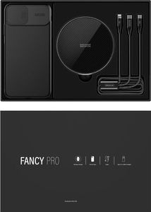 Nillkin Nillkin Nillkin Fancy Pro Gift Set zestaw etui na iPhone 11 Pro, bezprzewodowa ładowarka Qi 10 W, kabel 3w1 USB - Lightning / USB Typ C / micro USB 3 10