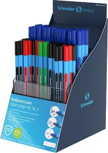 Schneider Display długopisów Slider Edge F/M/XB, 80 szt., mix kolorów 1