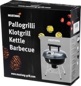Mustang Festival Picnic Grill ogrodowy węglowy 36 cm x 36 cm 3