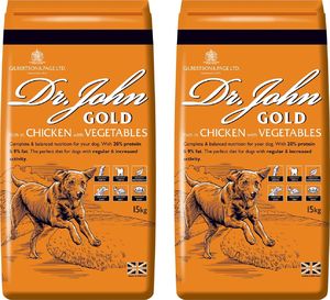 GILBERTSON&PAGE Dr John Gold Rich in Chicken with Vegetables DUO-PACK 30 kg (2 x 15 kg) 1