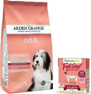 ARDEN GRANGE Arden Grange Adult Salmon 2kg + opakowanie Naturediet 390g GRATIS 1