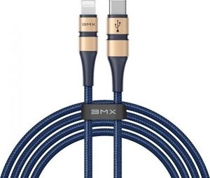 Kabel USB Baseus Kabel USB-C do Lightning Baseus BMX Double-deck, MFi, Power Delivery, 18W, 1,8m (niebiesko-złoty) 1