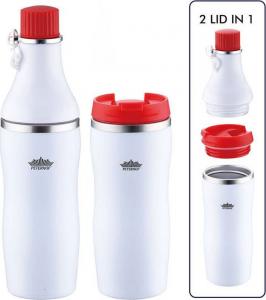 Peterhof KUBEK TERMICZNY / BUTELKA 2 W 1 380/530ml PETERHOF [PH-12422] (CZERWONY) 1