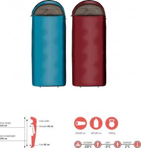 Grand Canyon Śpiwór UTAH 205 niebieski (340012) 6