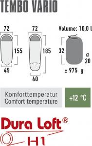 High Peak Śpiwór dziecięcy Tembo Vario czerwono-niebieski (23043) 3