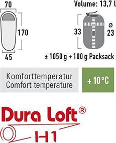 High Peak Śpiwór dziecięcy Comox jasnoniebiesko-pomarańczowy (23045) 3