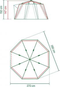 Namiot turystyczny Coleman Octagon Small 2 2